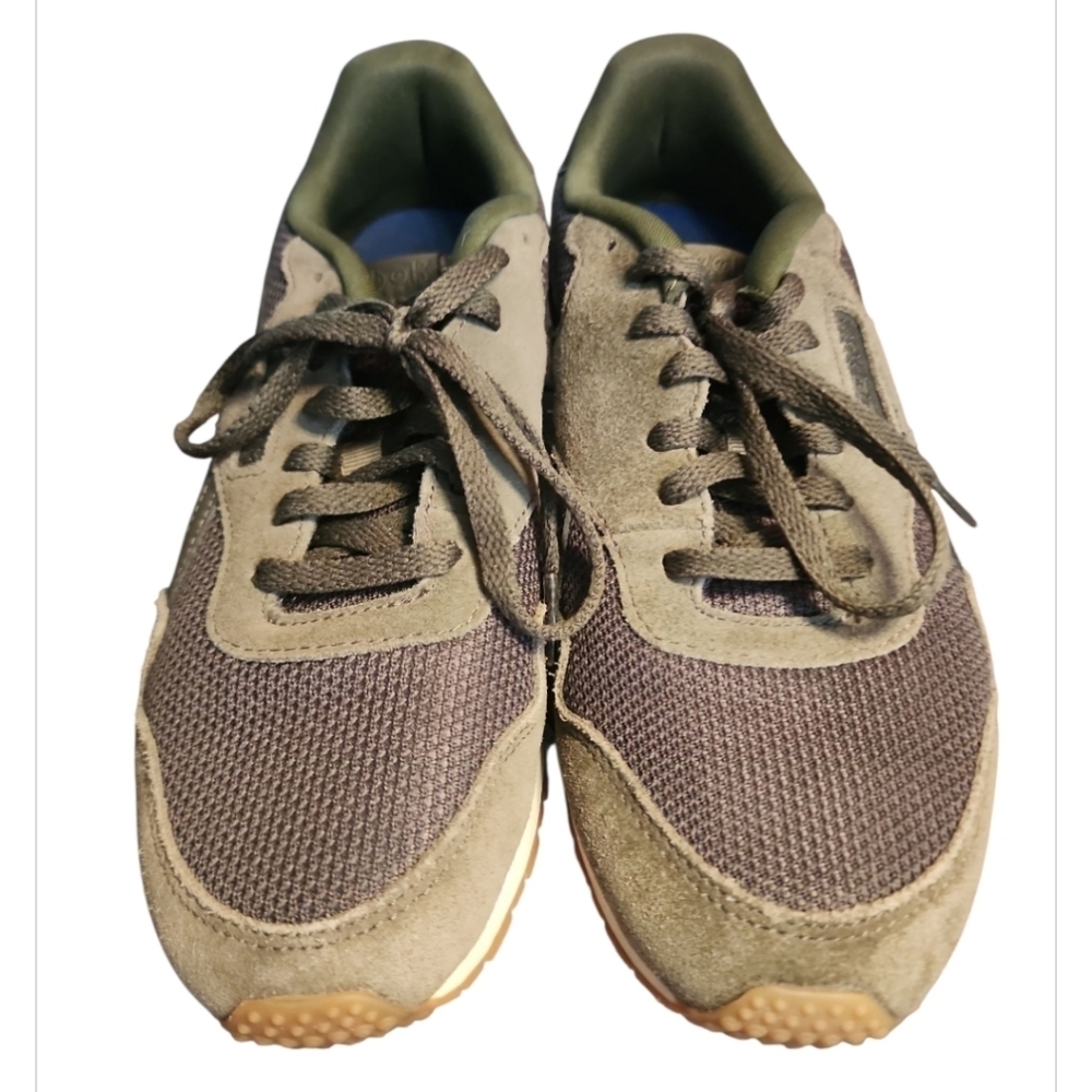 Reebok Ultra SL Women Olive Green Sneaker Suede Mesh Retro Running Shoe Size 7.5 - Picture 2 of 7